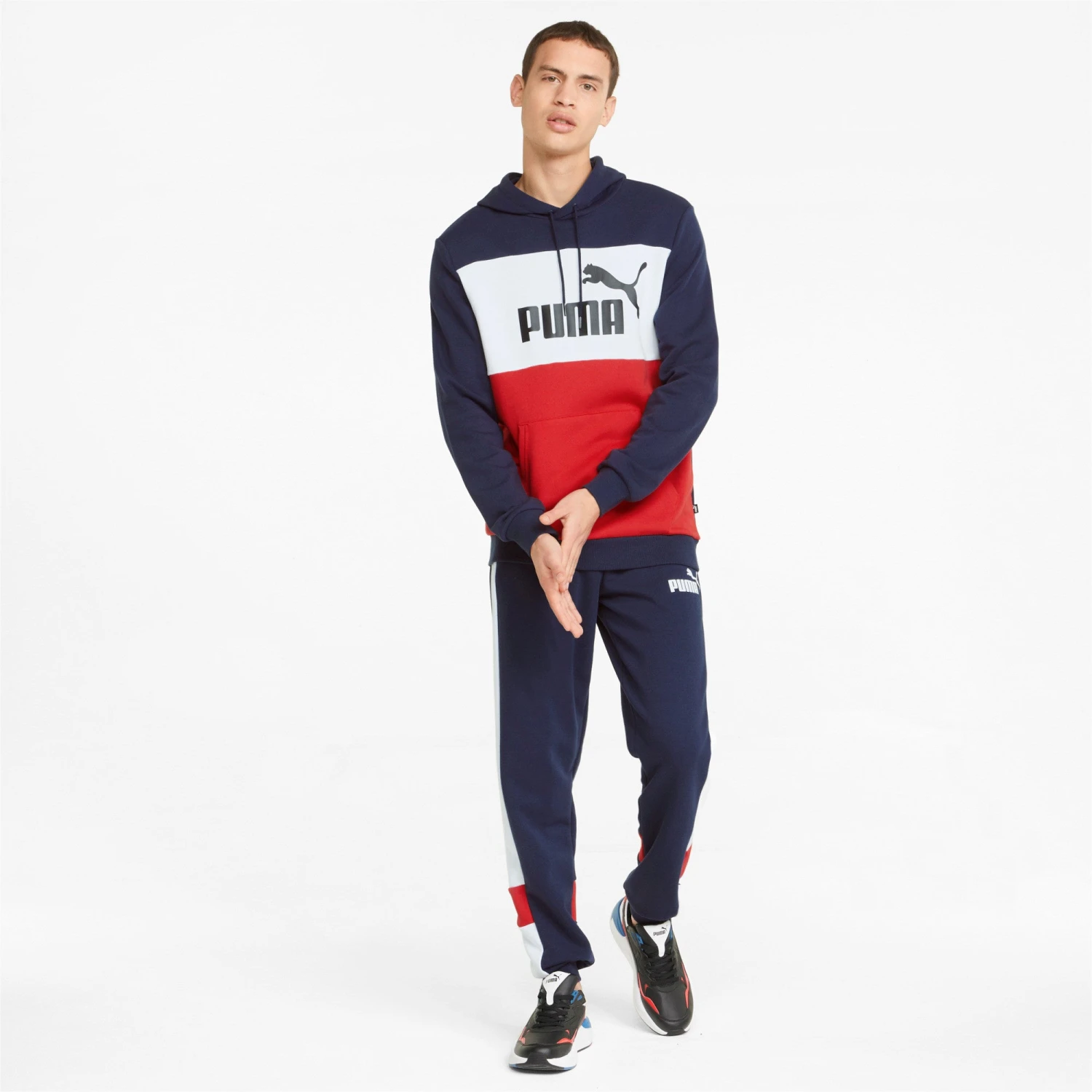 PUMA ESSENTIALS+ MEN'S COLOURBLOCK HOODIE 7 PUMA ESSENTIALS+ MEN'S COLOURBLOCK HOODIE - Image 5