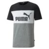 PUMA ESSENTIALS+ COLOUR-BLOCKED MEN'S TEE -Fitness Gear Store 255 255 255 b8a5f698 40b1 450c 830e ae067bdae450