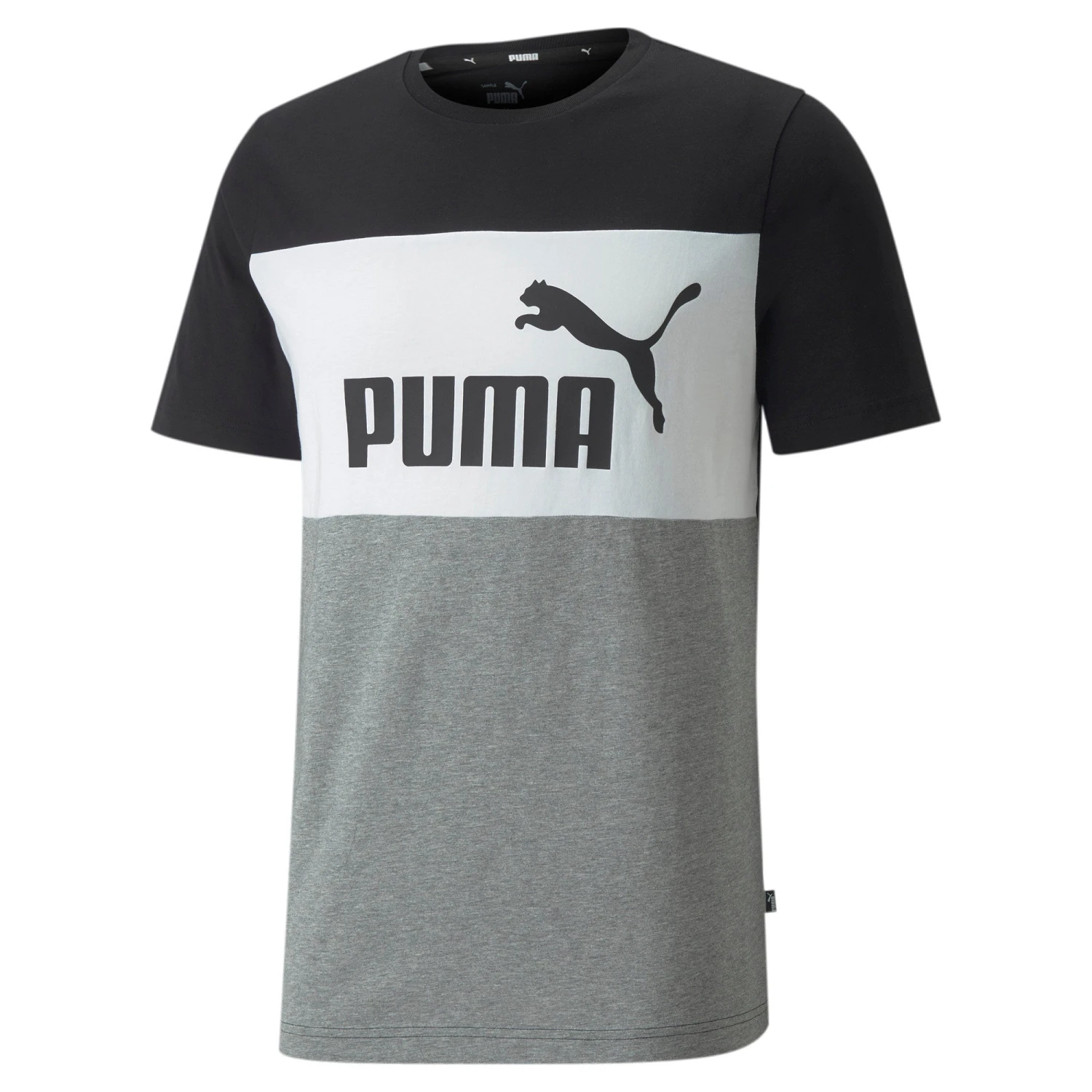 PUMA ESSENTIALS+ COLOUR-BLOCKED MEN'S TEE 3 PUMA ESSENTIALS+ COLOUR-BLOCKED MEN'S TEE