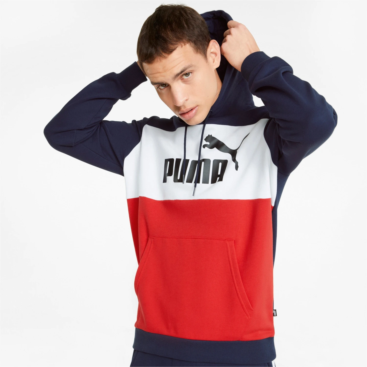 PUMA ESSENTIALS+ MEN'S COLOURBLOCK HOODIE 5 PUMA ESSENTIALS+ MEN'S COLOURBLOCK HOODIE - Image 3