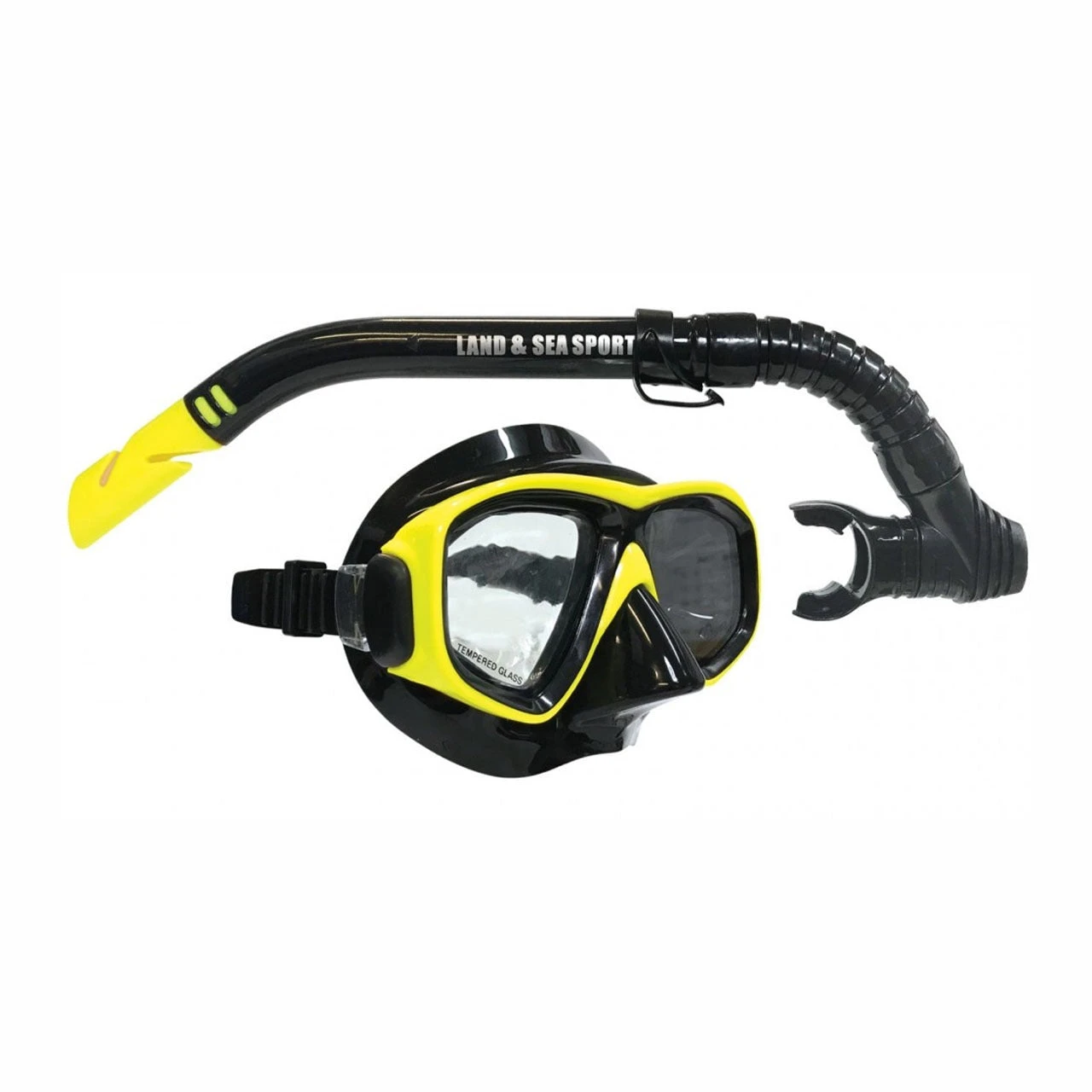 LAND & SEA BLACK CLEARWATER MASK & SNORKEL SET 3 LAND & SEA BLACK CLEARWATER MASK & SNORKEL SET