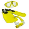 LAND & SEA ADVENTURER MASK & SNORKEL SET - YELLOW -Fitness Gear Store 6116022390