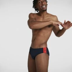 SPEEDO MENS BOOM LOGO SPLICE 7CM BREIF -Fitness Gear Store 8 12824F889 4