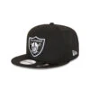 NEW ERA 9FIFTY SNAPBACK BLACK/WHITE CAP - OAKLAND RAIDERS