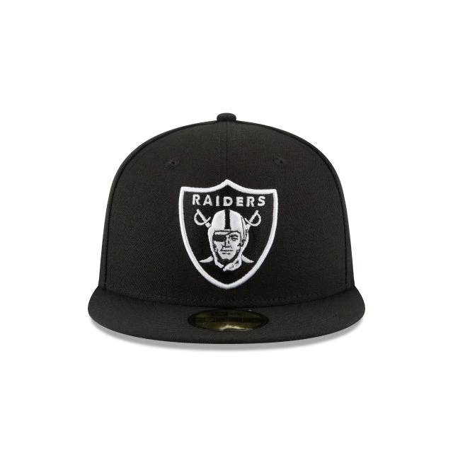 NEW ERA CAP 59FIFTY BLACK/WHITE NEW - OAKLAND RAIDERS 4 NEW ERA CAP 59FIFTY BLACK/WHITE NEW - OAKLAND RAIDERS - Image 2