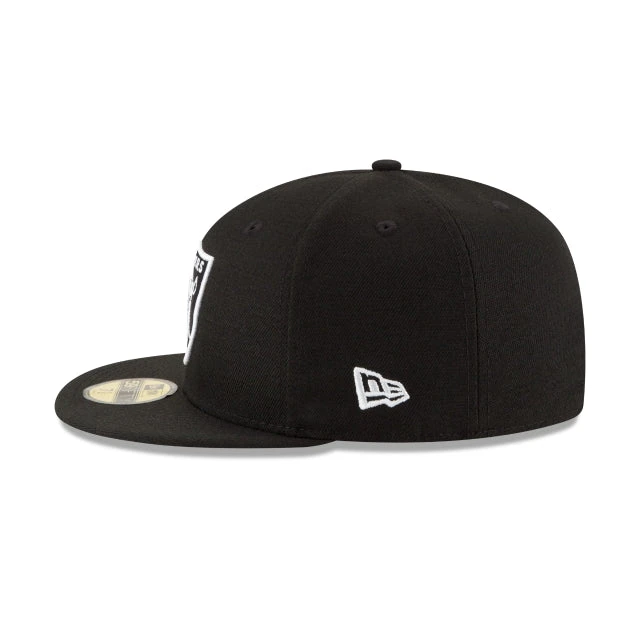NEW ERA CAP 59FIFTY BLACK/WHITE NEW - OAKLAND RAIDERS 7 NEW ERA CAP 59FIFTY BLACK/WHITE NEW - OAKLAND RAIDERS - Image 5