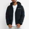 CHAMPION ROCHESTER ATHLETIC PUFFER JACKET -Fitness Gear Store AW93N BLK 1