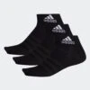 ADIDAS ANKLE SOCKS 3 PAIRS -Fitness Gear Store Ankle Socks 3 Pairs Black DZ9436 03 standard