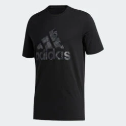 ADIDAS BIG LOGO OF SPORT T SHIRT 15 ADIDAS BIG LOGO OF SPORT T SHIRT -Fitness Gear Store Continental Camo Graphic Tee Black GL6292 01 laydown