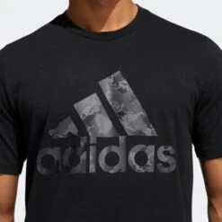 ADIDAS BIG LOGO OF SPORT T SHIRT 17 ADIDAS BIG LOGO OF SPORT T SHIRT -Fitness Gear Store Continental Camo Graphic Tee Black GL6292 41 detail