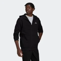 ADIDAS ESSENTIALS4GAMEDAY FULL-ZIP HOODIE -Fitness Gear Store Essentials4Gameday Full Zip Hoodie Black HE1811 25 model