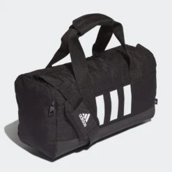 ADIDAS ESSENTIALS 3-STRIPES DUFFEL BAG SMALL -Fitness Gear Store Essentials 3 Stripes Duffel Bag Extra Small Black GN1540 04 standard