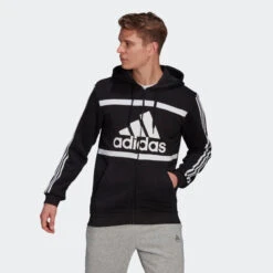 ADIDAS ESSENTIALS COLORBLOCK LOGO HOODIE