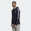 ADIDAS ESSENTIALS FLEECE CUT 3-STRIPES HOODIE