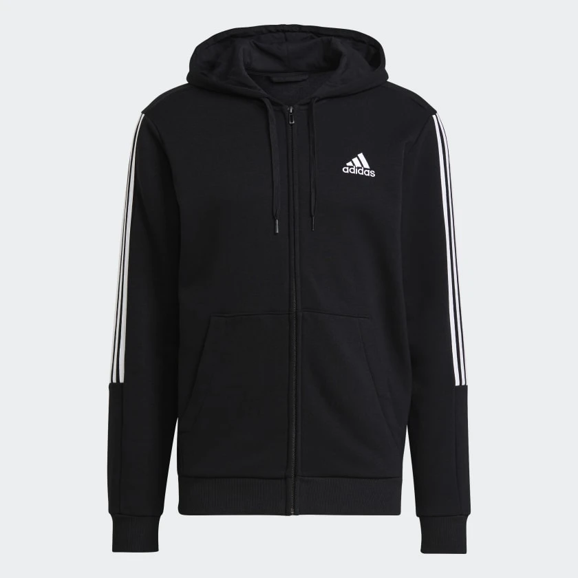 ADIDAS ESSENTIALS FLEECE CUT 3-STRIPES TRACK JACKET 6 ADIDAS ESSENTIALS FLEECE CUT 3-STRIPES TRACK JACKET - Image 4