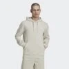 ADIDAS ESSENTIALS FLEECE HOODIE -Fitness Gear Store Essentials Fleece Hoodie Beige HL2277 21 model