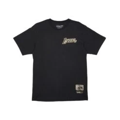 MITCHELL & NESS T-SHIRT FOIL LOGO TEE L.A. LAKERS