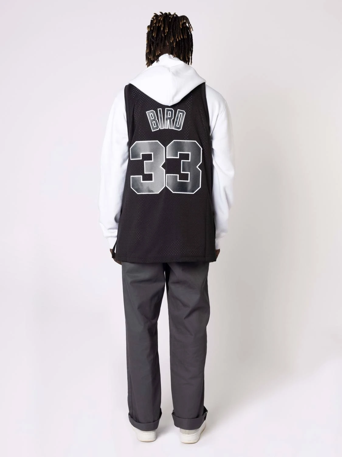 MITCHELL & NESS LARRY BIRD BOSTON CELTICS WHITE LOGO SWINGMAN JERSEY 6 MITCHELL & NESS LARRY BIRD BOSTON CELTICS WHITE LOGO SWINGMAN JERSEY - Image 4