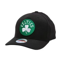 MITCHELL & NESS BOSTON CELTICS TEAM LOGO 5 PANEL CLASSIC RED SNAPBACK