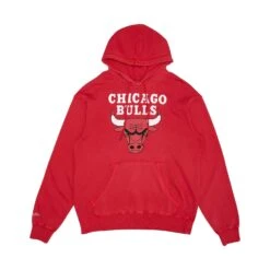 Mitchell & Ness CHICAGO BULLS VINTAGE LOGO HOODIE