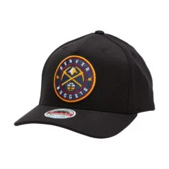 MITCHELL & NESS DENVER NUGGETS TEAM LOGO 5 PANEL CLASSIC RED SNAPBACK