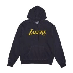 MITCHELL & NESS L.A LAKERS VINTAGE FADE LOGO HOODIE