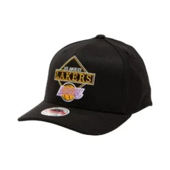 MITCHELL & NESS L.A LAKERS DIAMOND ONE PINCH PANEL SNAPBACK