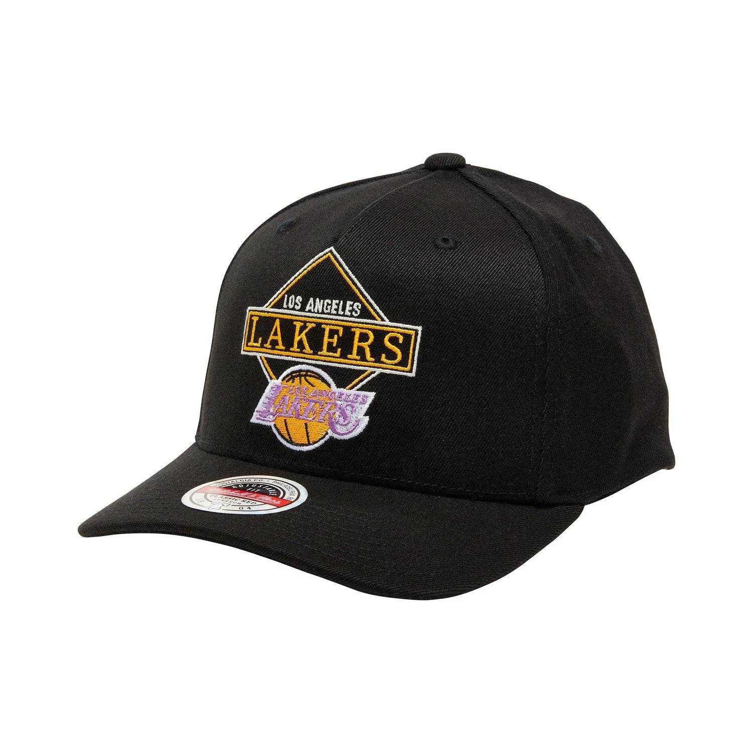 MITCHELL & NESS L.A LAKERS DIAMOND ONE PINCH PANEL SNAPBACK 3 MITCHELL & NESS L.A LAKERS DIAMOND ONE PINCH PANEL SNAPBACK