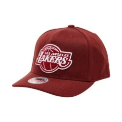 MITCHELL & NESS L.A LAKERS PINCH PANEL CLASSIC RED SNAPBACK