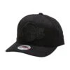 MITCHELL & NESS L.A LAKERS BLACK TEAM LOGO 5 PANEL CLASSIC RED SNAPBACK