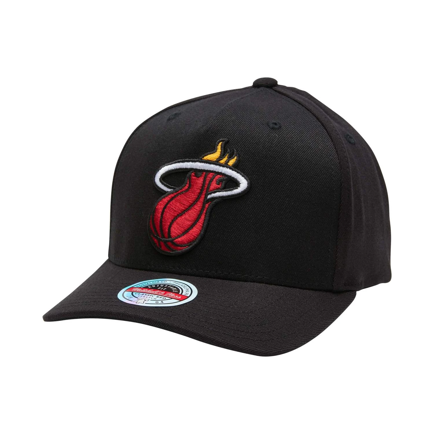 MITCHELL & NESS MIAMI HEAT TEAM LOGO 5 PANEL CLASSIC RED SNAPBACK 3 MITCHELL & NESS MIAMI HEAT TEAM LOGO 5 PANEL CLASSIC RED SNAPBACK