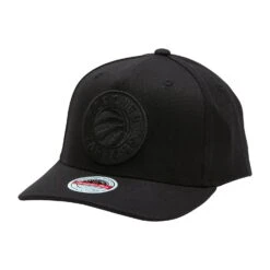 MITCHELL & NESS TORONTO RAPTORS BLACK TEAM LOGO 5 PANEL CLASSIC RED SNAPBACK