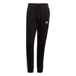 ADIDAS MEN'S 3 STRIPE FLEECE TRACK PANTS -Fitness Gear Store Rebel 60479901 04 black hi res