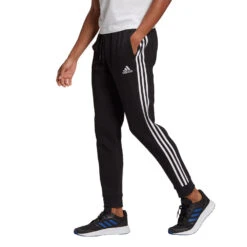 ADIDAS MEN'S 3 STRIPE FLEECE TRACK PANTS