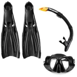 LAND & SEA WHITSUNDAY MASK & SNORKEL SET - BLACK