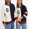 CHAMPION COLLEGIATE HERITAGE SPLIT CREW -Fitness Gear Store avj4n nav ptiw 5