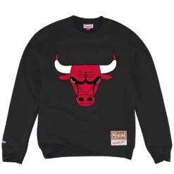 MITCHELL & NESS NBA TEAM LOGO CREW - CHICAGO BULLS