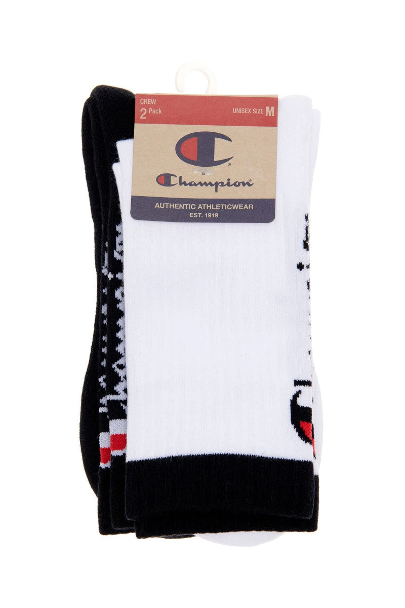 CHAMPION SCRIPT CREW 2PK 4 CHAMPION SCRIPT CREW 2PK - Image 2