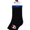 CHAMPION QUARTER 3 PACK SOCKS -Fitness Gear Store syfln blk 1 front