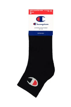 CHAMPION QUARTER 3 PACK SOCKS